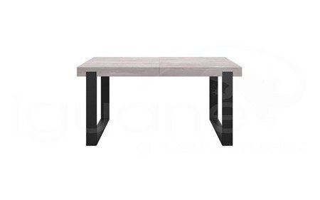 Stół FRAME nogi czarne 160+100 cm OFF WHITE rozkładany
