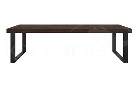 Stół FRAME nogi czarne 180+100 cm CACAO rozkładany