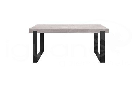 Stół FRAME nogi czarne 180x90 cm OFF WHITE nierozkładany