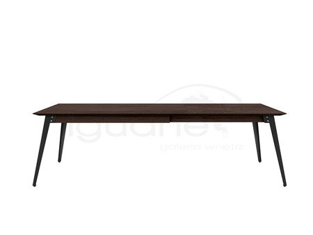 Stół LOFT CACAO 160 + 90 cm rozkładany nogi czarne
