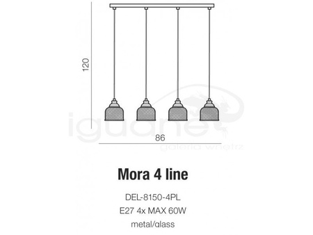 Lampa MORA 4 LINE