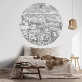 Mural koło Gulliver Grey II