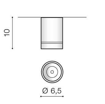 Lampa natynkowa Bill 10W AZ3376 czarna