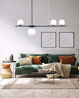 Lampa Santander wisząca czarna