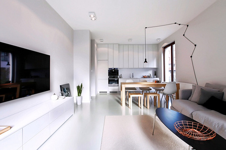 Stół BLOX 145+100 cm OFF WHITE rozkładany