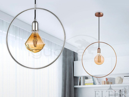 Lampa KRUG miedziana