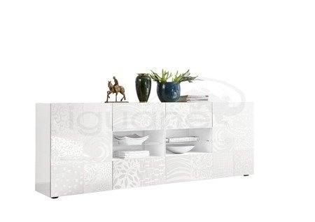 Komoda MIRO 2 drzwi 241 cm biała