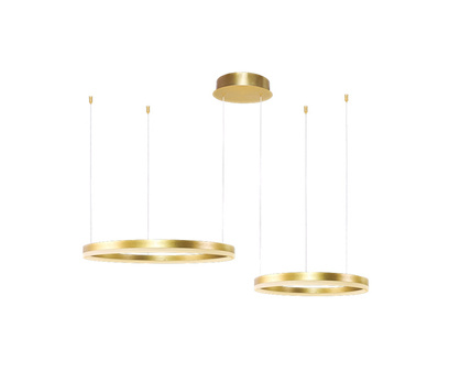 Lampa Halo 2 złota 80/60