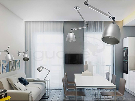 Lampa ZYTA ALU S stołowa aluminium
