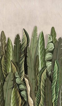 Mural 47205 zielone liście