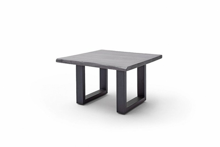 Stolik CARTAGENA 75cm, szary przecierany, antracyt mat "U"