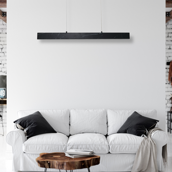 Lampa wisząca Pierce czarny marmur