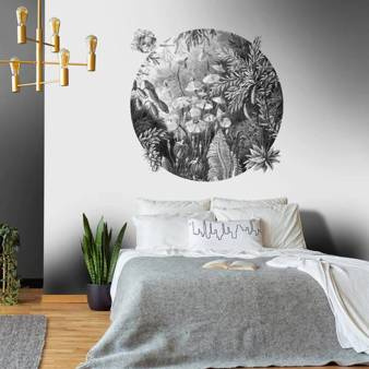 Mural koło Fairytale Black and White