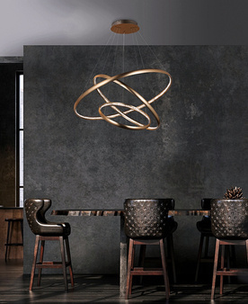 Lampa BRIGHTON 3 złota