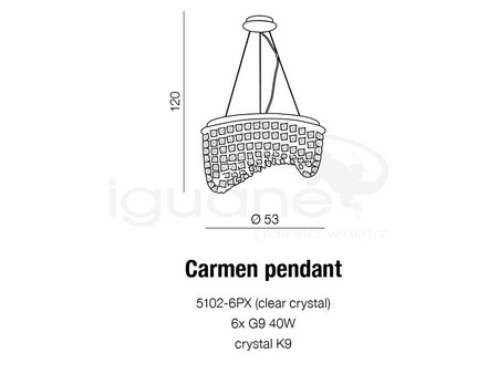 Lampa CARMEN wisząca