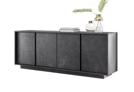Komoda CARRARA marmur antracyt