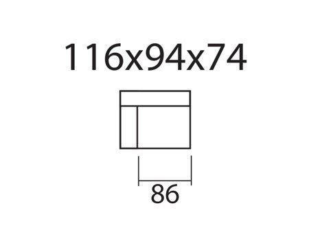 Moduł Vesta 1,5 prawy tkanina
