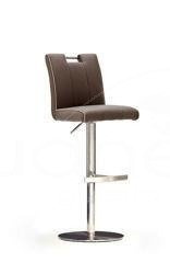 Hoker CASTA podstawa okrągła skóra brązowa