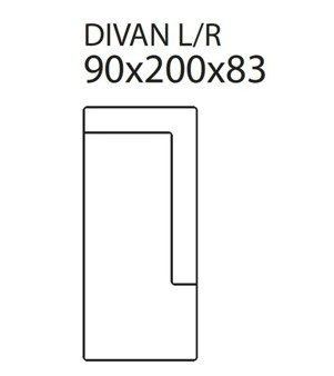 Moduł New Choice Day DIVAN L/R tkanina
