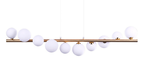 Lampa Sybilla 10 wisząca gold