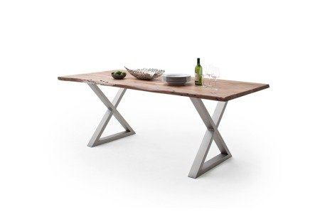 Stół CALABRIA 3,5 akacja natur X stal 180
