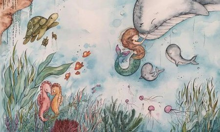 Mural Sea Child winyl