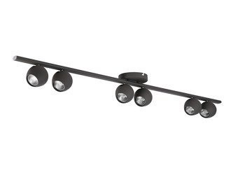 Lampa PERA 6 plafon szara