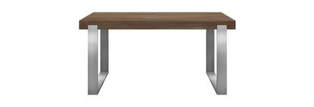 Stół FRAME nogi INOX 160x80 cm NUTTY nierozkładany