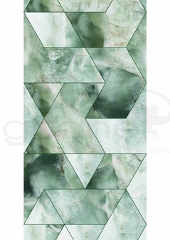 Mural Marble Mosaic Green WP-577