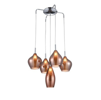Lampa Amber Milano 5 AZ3172 miedziana