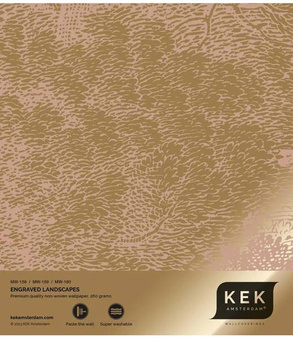 Mural Engraved Landscapes Nude MW-160 metallic gold