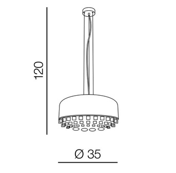 Lampa wisząca Tarant 35 AZ3163