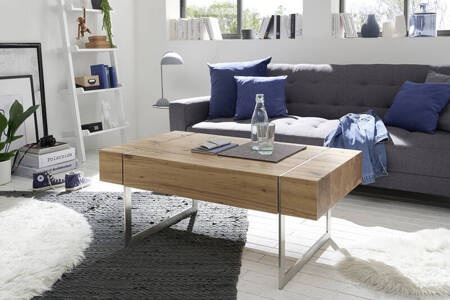 Stolik kawowy PAPHOS stalowe nogi