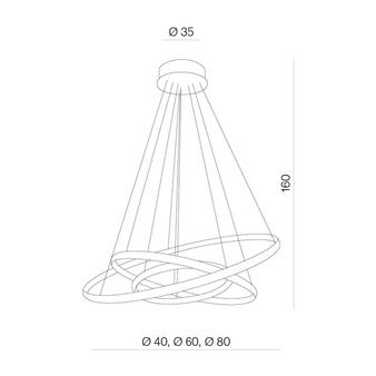 Lampa BRIGHTON 3 czarna