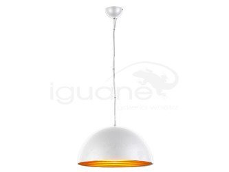 Lampa MODENA 40 wisząca biała /  złota