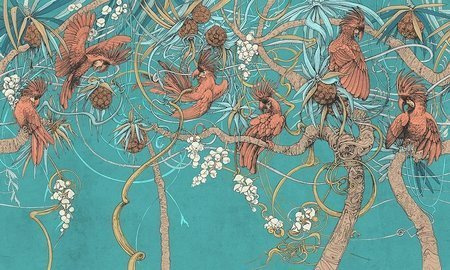 Mural Kakadu 35 0526 06  flizelina