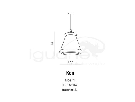 Lampa KEN wisząca