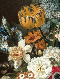Mural Golden Age Flowers PA-036