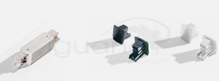 Łącznik Line power + 2x End Cap biały