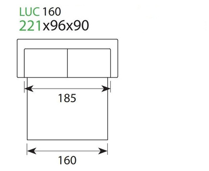 Sofa Sedac Nova LUC 160 tkanina