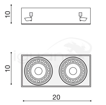 Lampa Nova 2 GIPS czarna