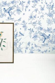 Mural Bird & Blossom Blue WP-378
