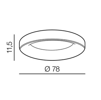 Plafon Led Sovana 80 CCT AZ3445 biały
