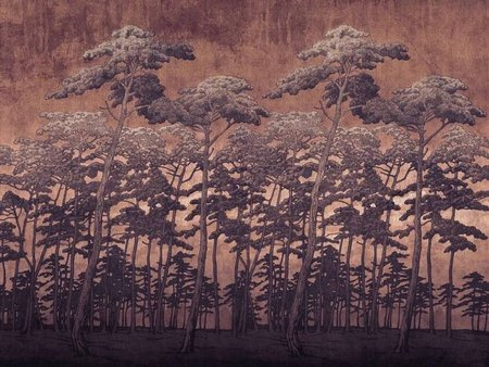 Mural Secret Forest Rust winyl