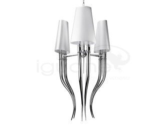 Lampa DIABLO 3 BIG biała wisząca