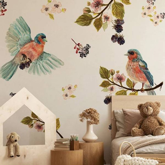 Mural Uccello Cantante Cream winyl 