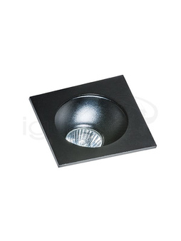 Lampa HUGO 1 Downlight czarna z wkładem czarnym