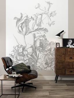 Mural Engraved Flowers BP-015