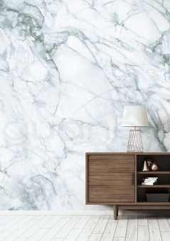 Mural Marble White-grey WP-555