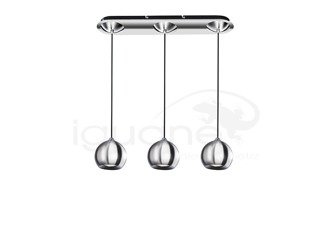 Lampa GULIA 3 wisząca chrom